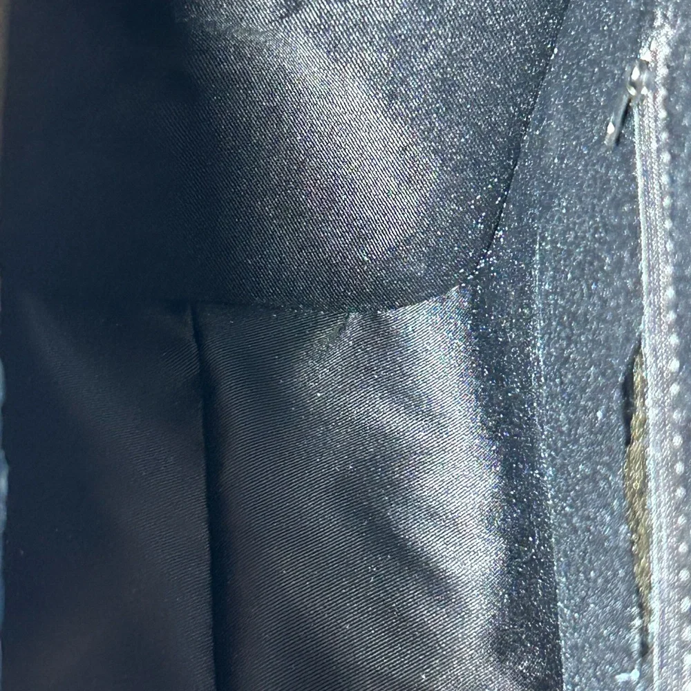 Borse in Pelle Blue Croc-Embossed Suede & Leather Bag Approx. 12” x 10” x 4” NWT - Picture 8 of 15